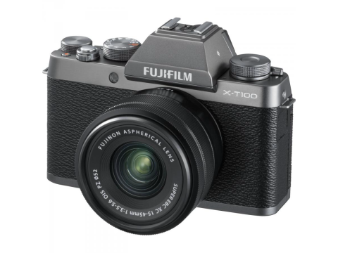 Fujifilm X-T100 stříbrná + XC 15-45mm f/3.5-5.6 OIS PZ